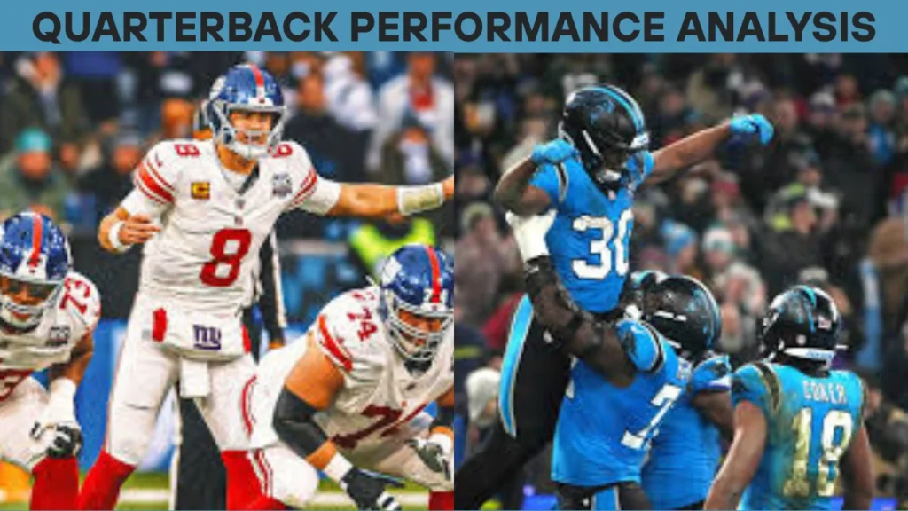 New york giants vs carolina panthers match player stats and Quarterback Performance Analysis