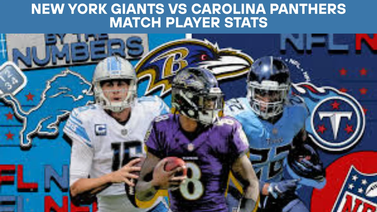 New york giants vs carolina panthers match player stats